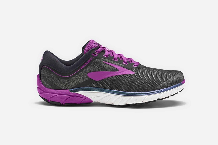 Brooks PureCadence 7 Womens UK - Road Running Shoes - Grey/Purple 658-XTBZEH